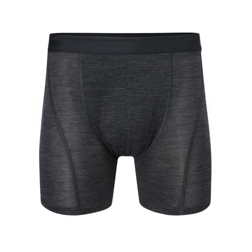 Men'S Merino Union 150 Boxers Dark Charcoal Marl