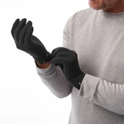 Stretch Microgrid Gloves Black