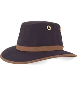 Tilley Twc7 Medium Curved Brim Outback Hat Navy