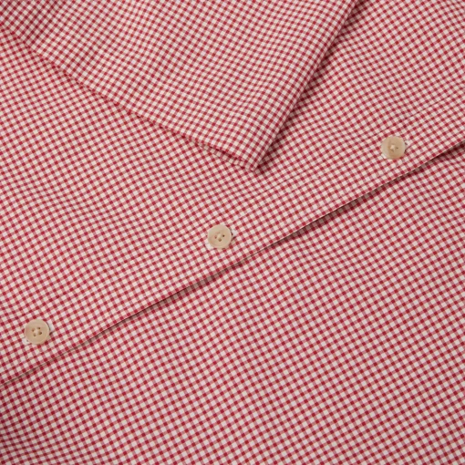 Women'S Eave Short Sleeve Shirt Cardinal Pink Gingham